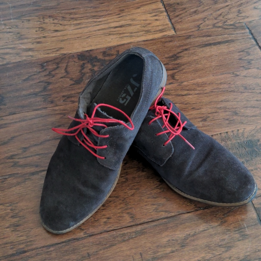 Brown suede shoes size 10